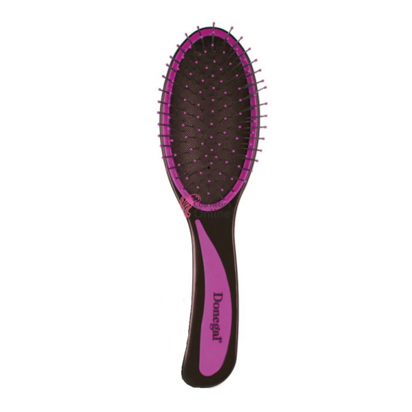 Perie ovala pentru descurcat parul Negru cu Fuchsia Cod 10805